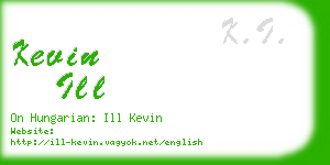 kevin ill business card